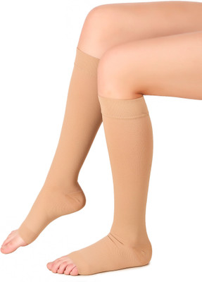 SE Rehabilitation SE Knee High Compression Stockings Knee Support(Beige)