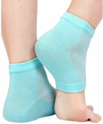 RBS Heel Pain Relief Silicone Gel Heel Socks | Heel Protector Socks (2XL SIZE) Heel Support(Multicolor)
