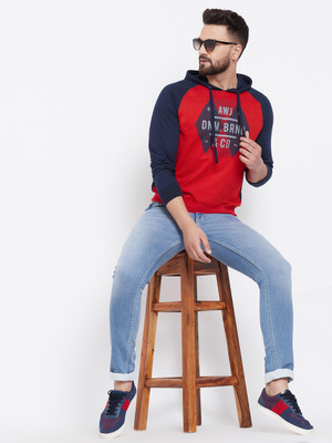 Austin Wood Full Sleeve Color Block Men Sweatshirt