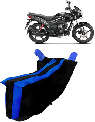 KANDID Two Wheeler Cover for Hero(Splendor Plus, Black, Blue)