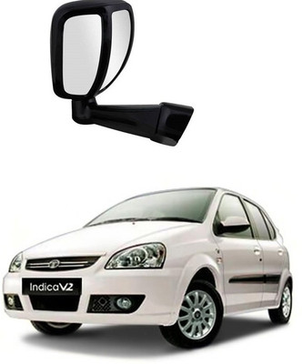 PRTEK Manual Remote Rear View Mirror For Tata Indica(Center)