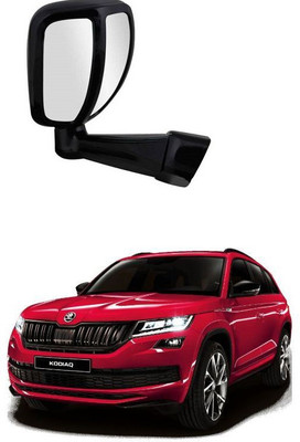 PRTEK Manual Remote Rear View Mirror For Skoda Universal For Car(Center)