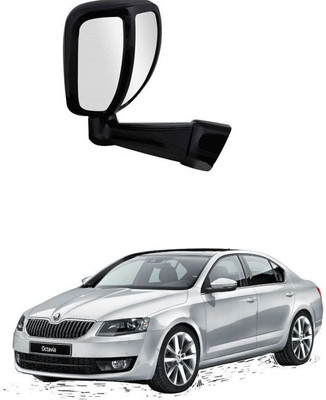 PRTEK Manual Remote Rear View Mirror For Skoda Octavia(Center)