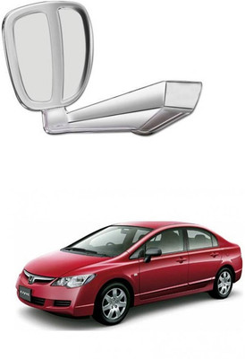 PRTEK Manual Remote Rear View Mirror For Honda Civic(Center)