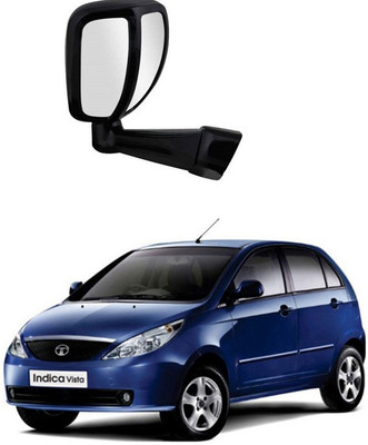 PRTEK Manual Remote Rear View Mirror For Tata Indica(Center)