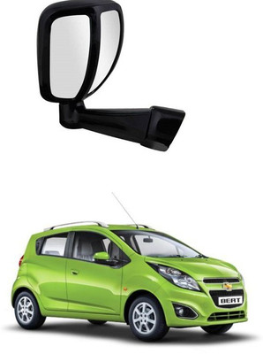 PRTEK Manual Remote Rear View Mirror For Chevrolet Beat(Center)