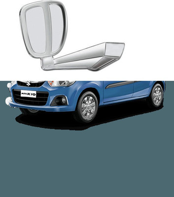 PRTEK Manual Remote Rear View Mirror For Maruti Suzuki Alto K10(Center)