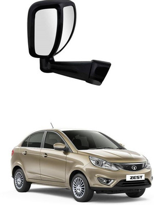 PRTEK Manual Remote Rear View Mirror For Tata Zest(Center)