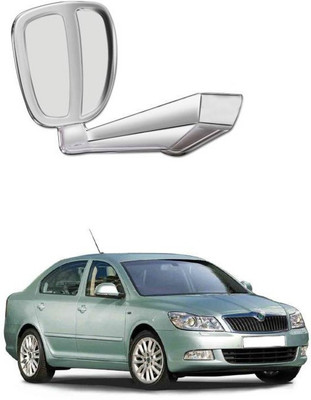 PRTEK Manual Remote Rear View Mirror For Skoda Laura(Center)
