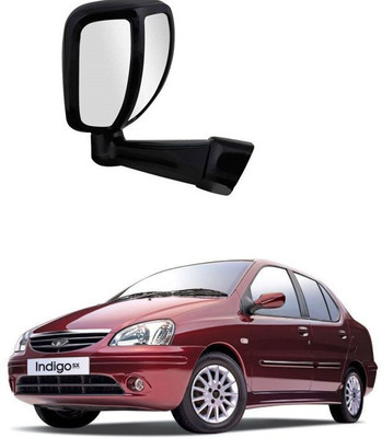 PRTEK Manual Remote Rear View Mirror For Tata Indigo CS(Center)
