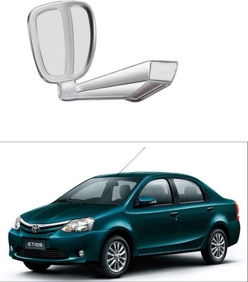PRTEK Manual Remote Rear View Mirror For Toyota Etios(Center)