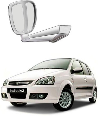 PRTEK Manual Remote Rear View Mirror For Tata Indica(Center)