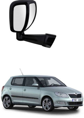 PRTEK Manual Remote Rear View Mirror For Skoda Fabia(Center)