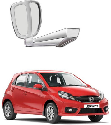 PRTEK Manual Remote Rear View Mirror For Honda Brio(Center)