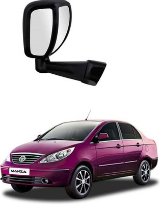 PRTEK Manual Remote Rear View Mirror For Tata Manza(Center)