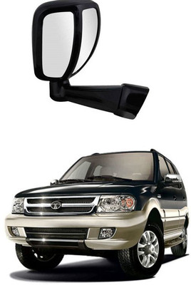PRTEK Manual Remote Rear View Mirror For Tata Safari(Center)