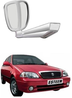 PRTEK Manual Remote Rear View Mirror For Maruti Suzuki Esteem(Center)