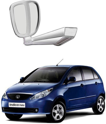 PRTEK Manual Remote Rear View Mirror For Tata Indica(Center)