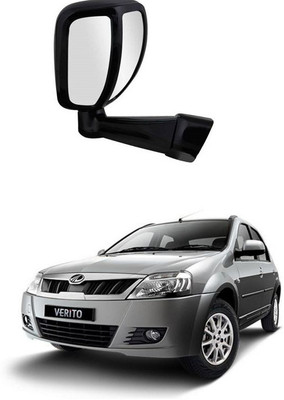 PRTEK Manual Remote Rear View Mirror For Mahindra Universal For Car(Center)