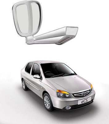 PRTEK Manual Remote Rear View Mirror For Tata Indigo(Center)