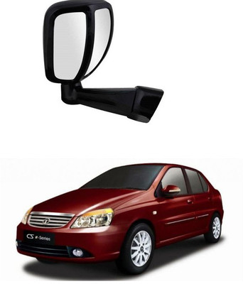 PRTEK Manual Remote Rear View Mirror For Tata Indigo CS(Center)