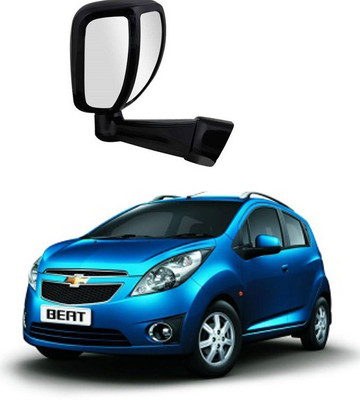 PRTEK Manual Remote Rear View Mirror For Chevrolet Beat(Center)