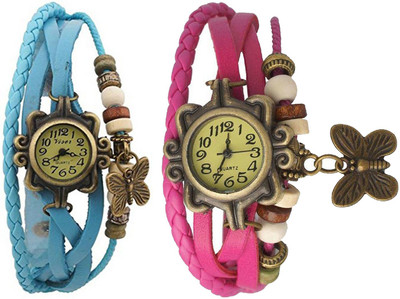 swiss lead Combo Watch For WomenDORII_SKY-BLUE_PINK Analog Watch - For Girls