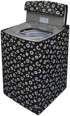 JSK COLLECTION Top Loading Washing Machine  Cover(Width: 58 cm, Black, White)