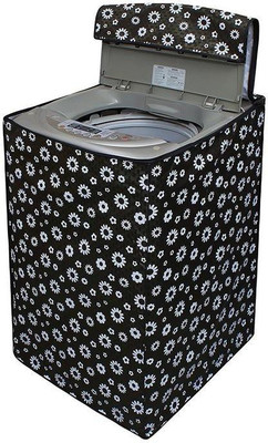 KingMatters Top Loading Washing Machine  Cover(Width: 51 cm, Black, White)