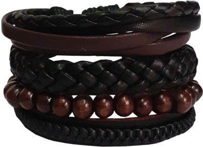 Shintai Stone, Leather Bracelet Set(Pack of 4)