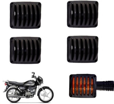 acube mart indicator grill4 Bike Headlight Grill(Black)