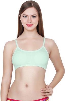 Zed Women Cage Bra Lightly Padded Bra(Green)