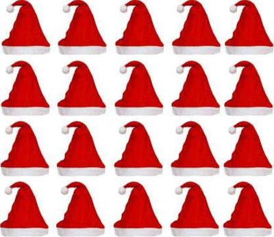 Kashish Trends Solid Santa Cap Cap