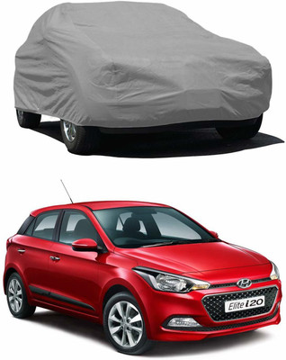 Anant Car Cover For Hyundai Elite i20 (Without Mirror Pockets)(Grey)