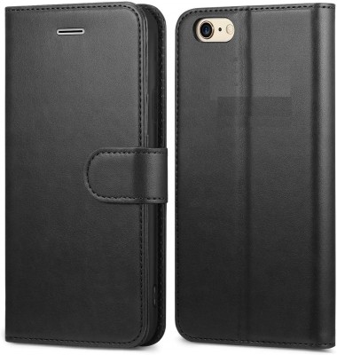 Coverage Flip Cover for Apple iPhone 5s(Black, Dual Protection, Pack of: 1)