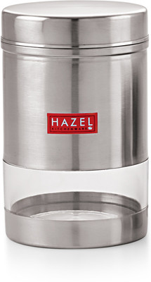 HAZEL Steel Grocery Container  - 600 ml(Silver)