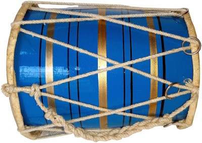 GT manufacturers Blue Baby Dholak Rope & Rings Dholak(Blue)