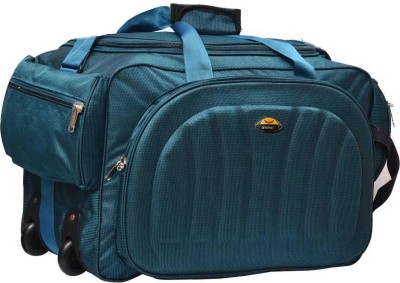 sky spirit (Expandable) super quality polyester lightweight 50 L (sea green) Duffel With Wheels (Strolley)