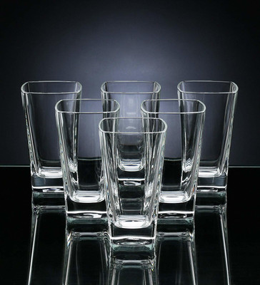 cashback CROWNSMILL Oval Crystal Water Glass and Juice Glasses – Transparent, Serving Glasses Set – 400 ml)(Pack of 6) | Vastate (Pack of 6) Plastic Drinking Transparent Beverage Glass Set Plastic Unbreakable (400 ml) (Pack of 6) Glass Set(400 ml, Plastic)