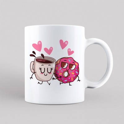 ma square fashion LOVE inspired White Ceramic Coffee (350 ml, 11 oz). Ceramic Coffee Mug(350 ml)