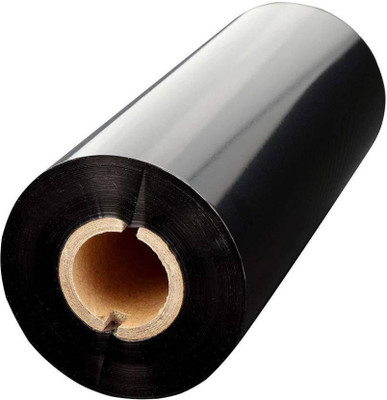 youlogic 105x300mtr Wax Resin Ribbons Ink Barcode Labels ink Hight Quality Pack of 10 paper labels Paper Label(Black)