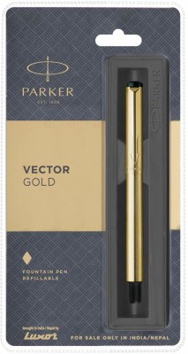 PARKER Vector Gold Fountain Pen Gold Trim Fountain Pen(Blue)