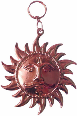 SmsTraders Surya Narayan Face Wall Hanging Copper Yantra Plated Yantra(Pack of 1)
