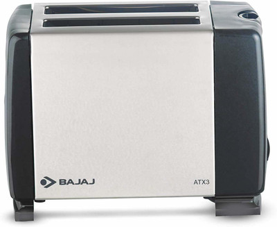 Bajaj ATX 3 700 W Pop Up Toaster(Black, White)