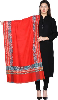 BE SWADESHI Wool Paisley Women Shawl(Red)