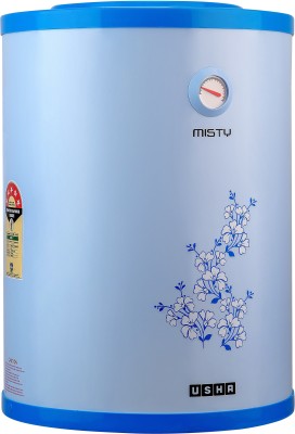 USHA 15 L Storage Water Geyser (Misty, Blue Hibiscus)