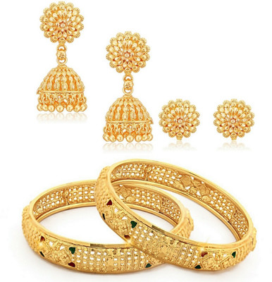 VIGHNAHARTA Alloy Gold-plated Gold Jewellery Set(Pack of 1)