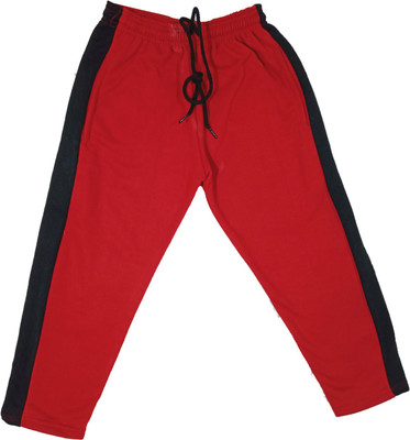 IndiWeaves Track Pant For Boys(Red, Pack of 1)