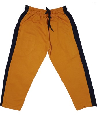 IndiWeaves Track Pant For Boys(Yellow, Pack of 1)