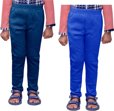 IndiWeaves Legging For Girls(Blue Pack of 2)